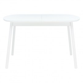  стол раздвижной со стеклом БелыйБелый2